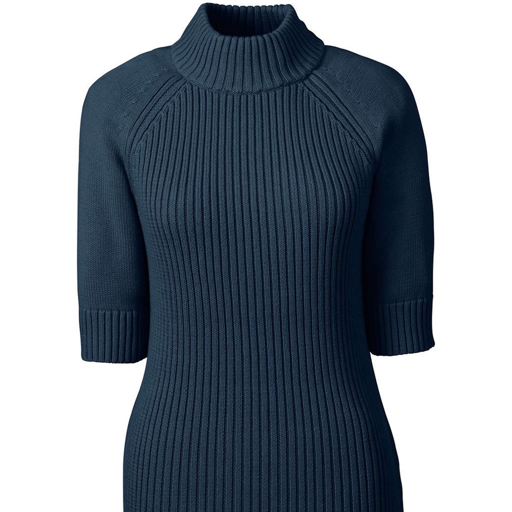 🆕Land’s End Rib Mock Short Sleeve Sweater
